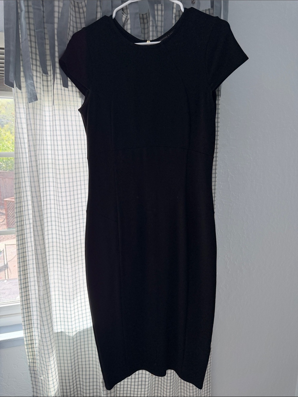 Felicity & Coco Black Cap-Sleeve Sheath Dress